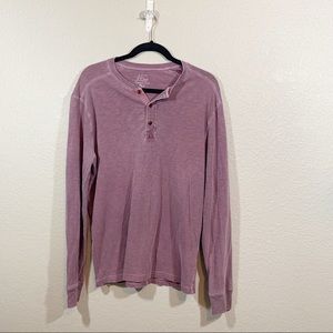 J Crew Garment Dyed Henley Men’s Long Slee…